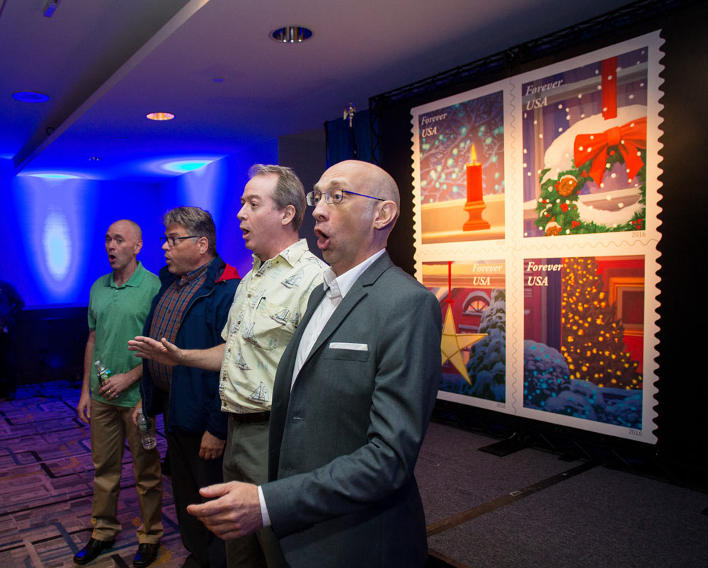 Holiday Windows Forever Stamps Unveiled